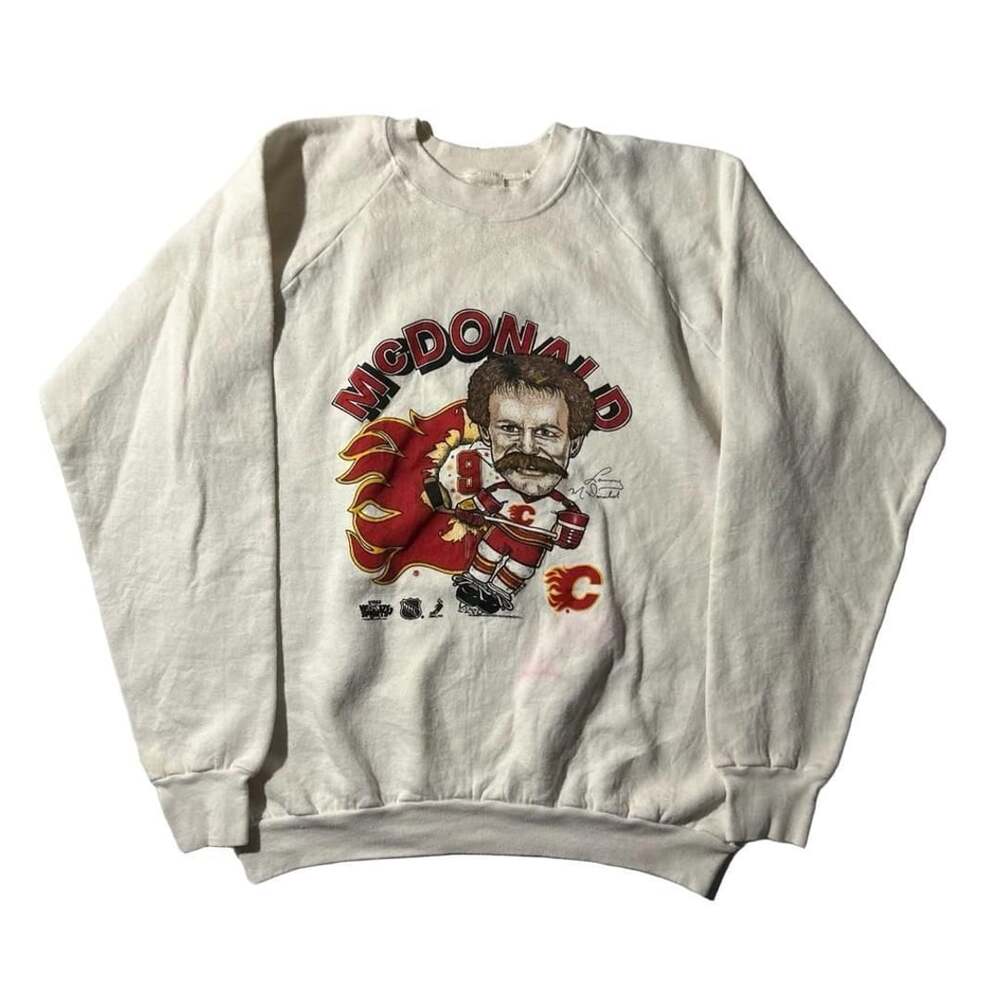 VTG 1988 Lanny McDonald Calgary Flames NHL Woody Sports Sweatshirt Men’s XL